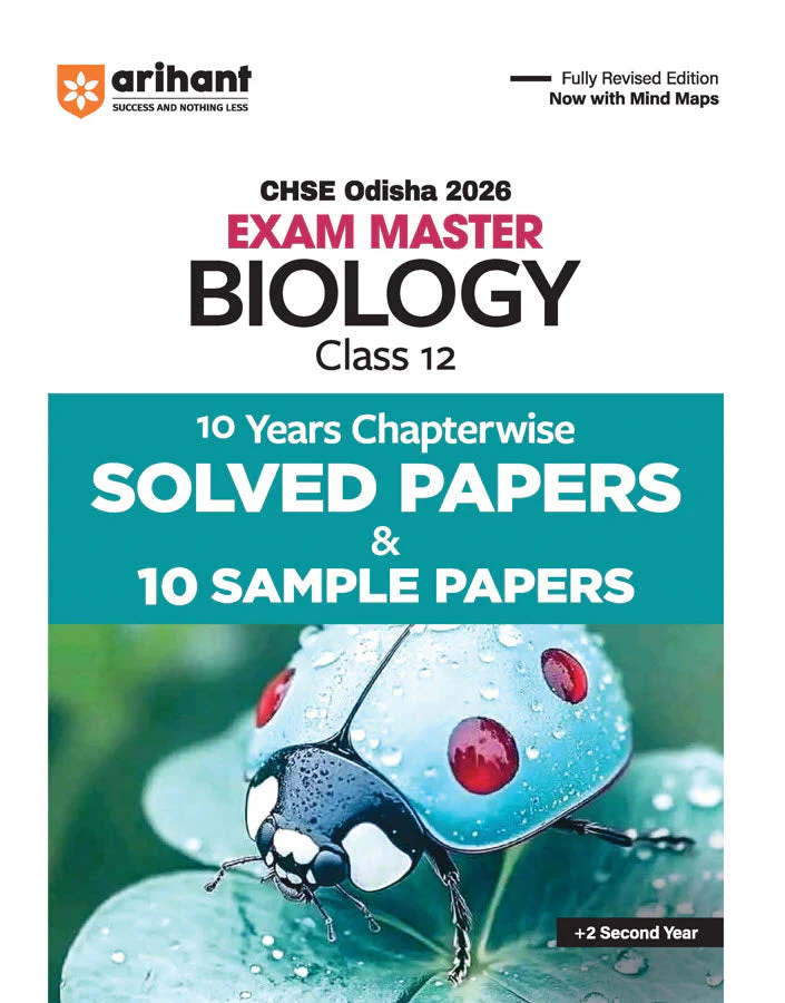 CHSE Odisha Bio CHSE Odisha Class 12 Biology Master 2026 | 10 Years Chapterwise Solved Papers & 10 Sample Papers | Fully Revised Edition | +2 Second Year - Image 1