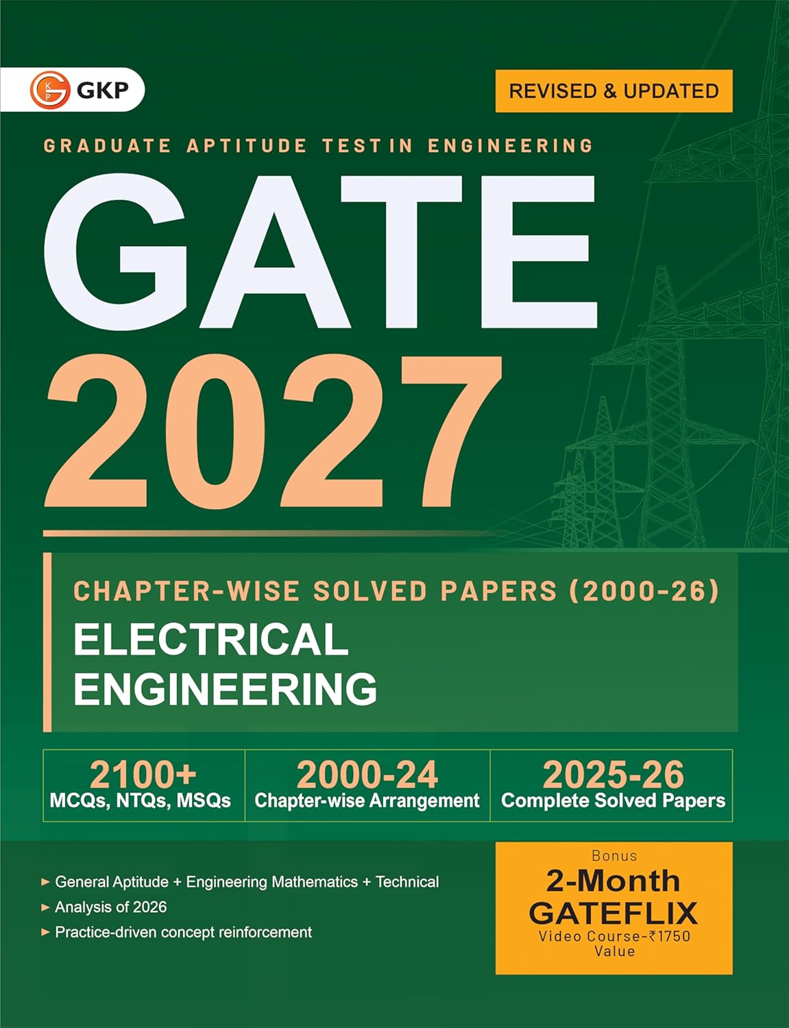 GATE EE GATE-EE 2027 Chapter-wise Solved Papers (2000-2026) | Electrical Engineering | 27 Years PYQ Breakdown with Detailed Solutions & Fully Solved 2025-26 Papers | GATE-EE Exam Prep Papers - Image 1