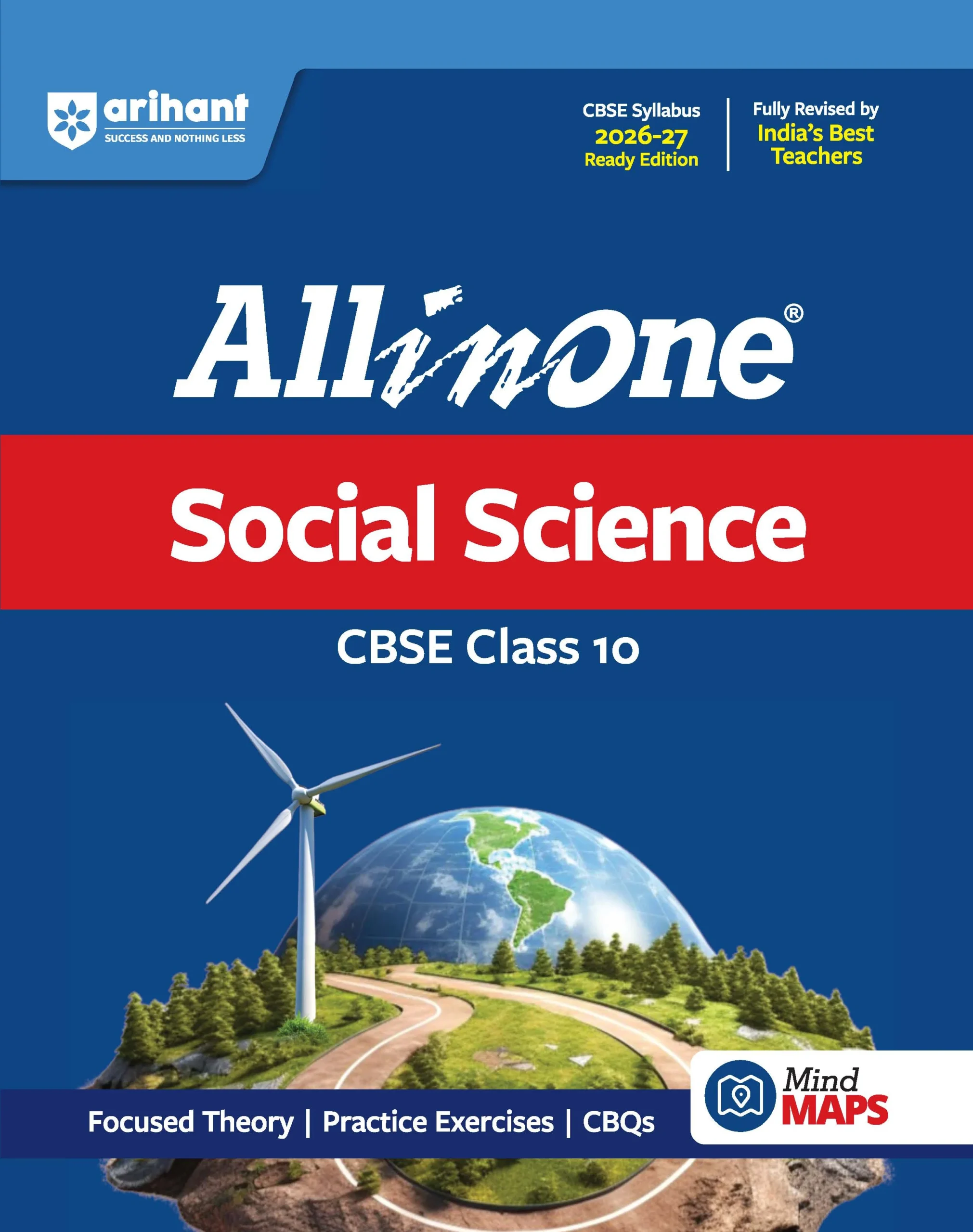 SS All in One Social Science Class 10 for CBSE Exam 2026-27 | NCERT Based Complete Theory, Practice Exercises, CBQs, A-R, Sample Papers & Mind Maps | Revised Edition as per Latest Syllabus - Image 1