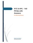 KYC & AML - 140 MCQs with Answers