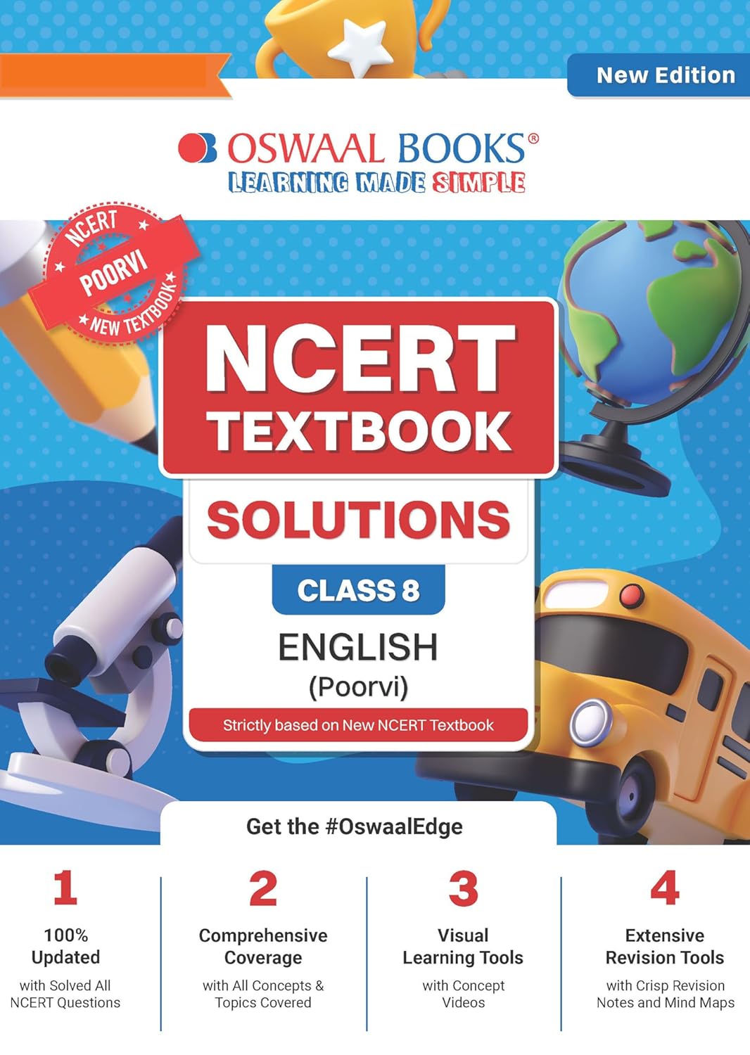 eng sol Oswaal NCERT Textbook Solutions English Class 8 | For CBSE 2026–27 Exam | Based on Latest NCERT Poorvi | With Complete Solutions of Objective & Subjective Questions for Practice - Image 1