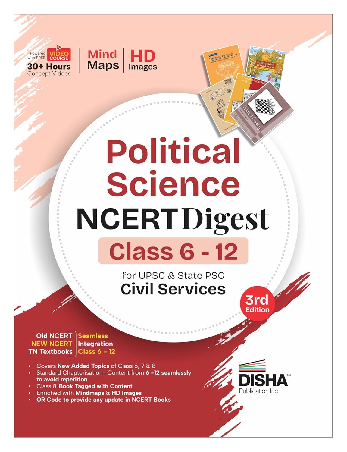 ps Disha Political Science NCERT Digest (Class 6 - 12) for UPSC & State PSC Civil Services 3rd Edn | New Syllabus for Class 6 - 8 | Old + New NCERT - Image 1