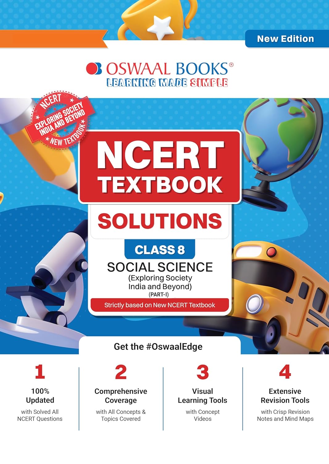 ss sol Oswaal NCERT Textbook Solutions Social Science Class 8 | For CBSE 2026–27 Exam | Based on Latest NCERT Exploring Society India and Beyond | With Objective & Subjective Questions for Practice - Image 1